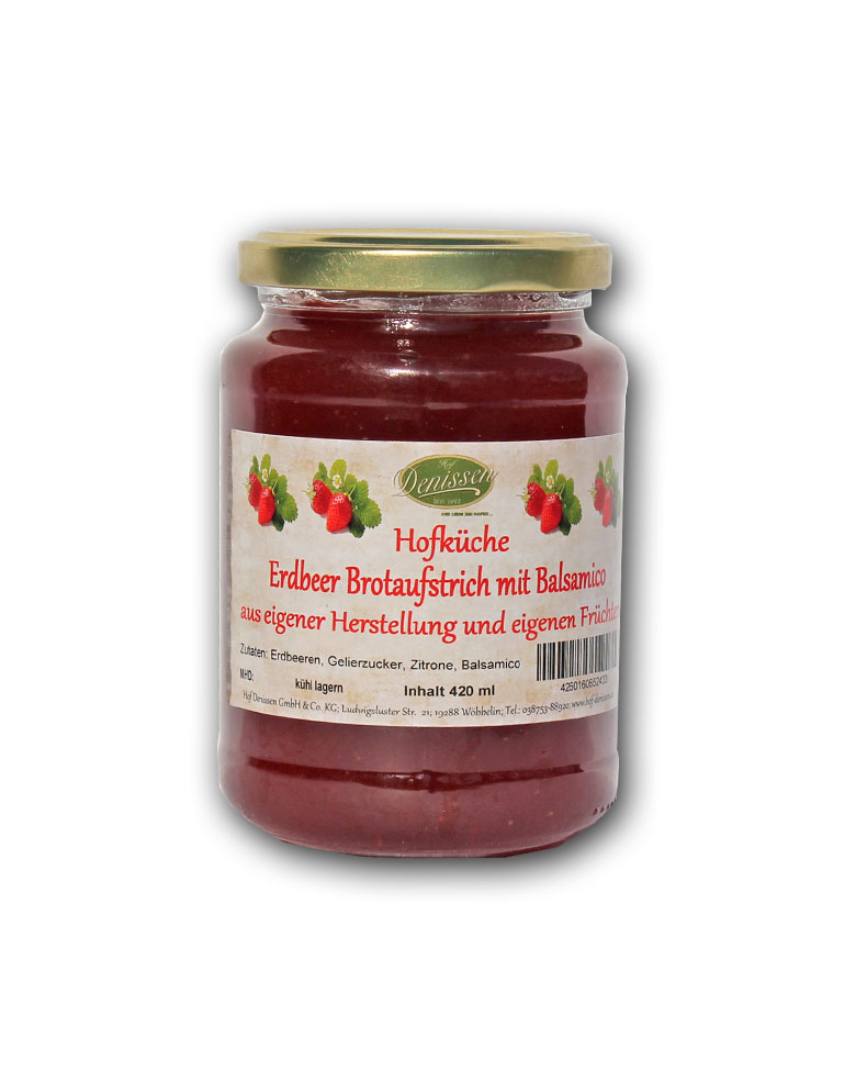 Erdbeer Brotaufstrich mit Balsamico