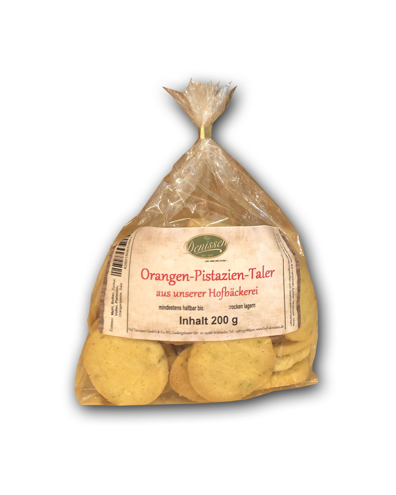 Orangen-Pistazien-Taler