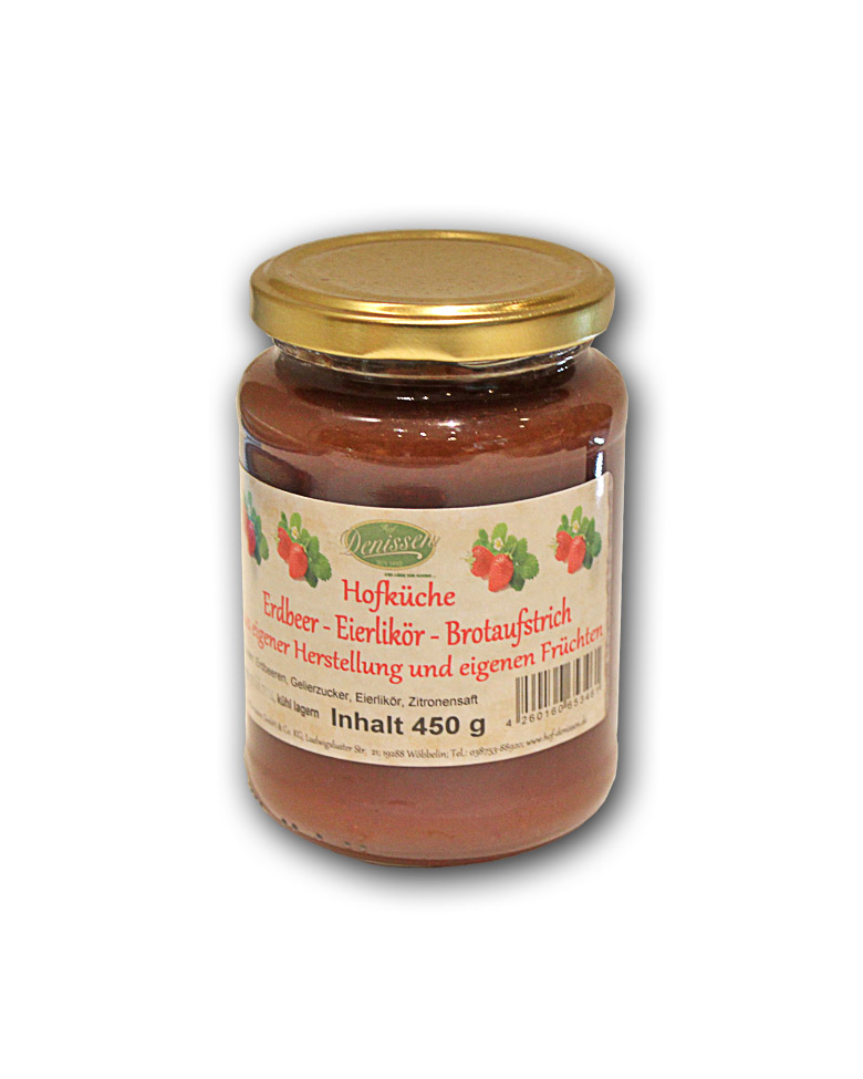 Erdbeer-Eierlikör - Brotaufstrich