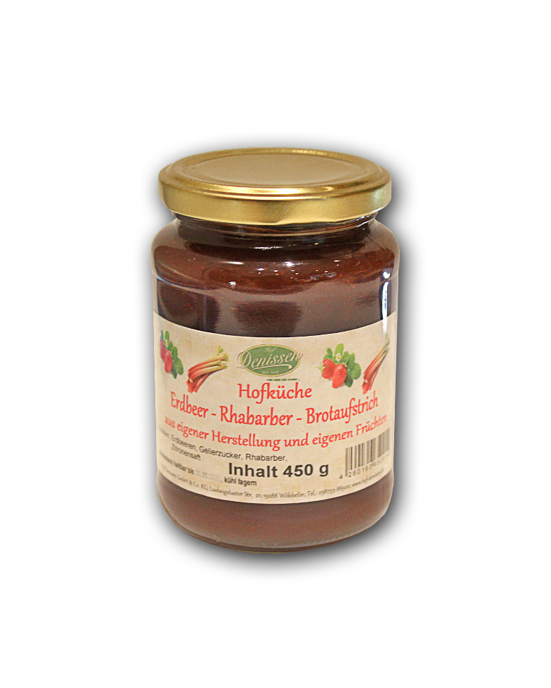 Erdbeer-Rhabarber-Brotaufstrich