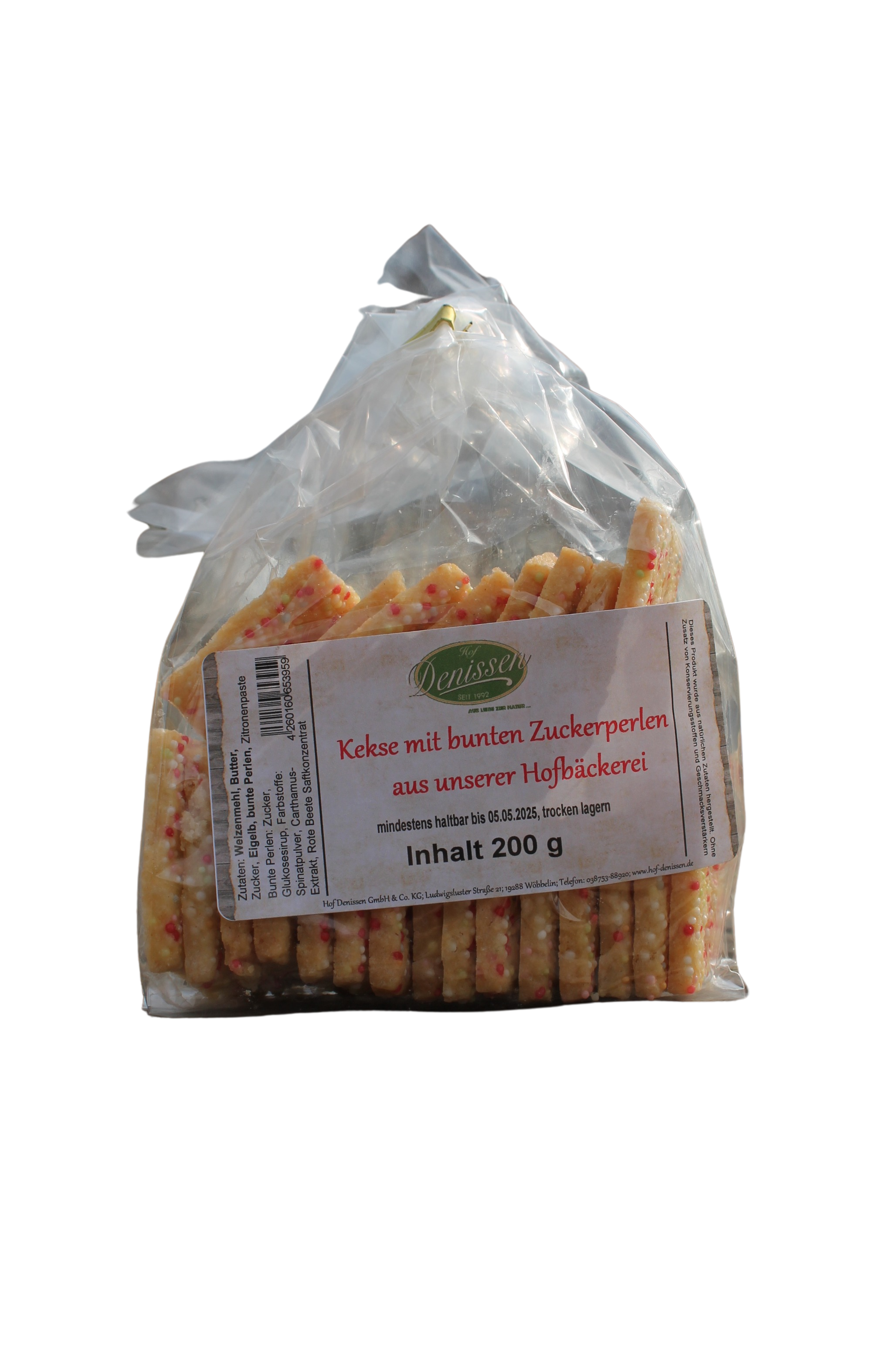 Kekse mit bunten Zuckerperlen