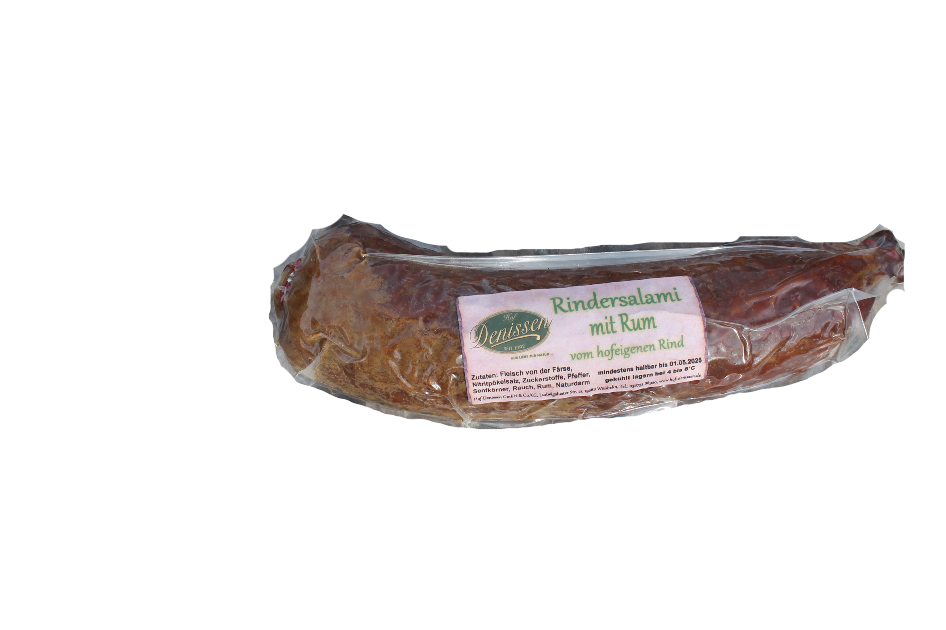 Rindersalami mit Rum