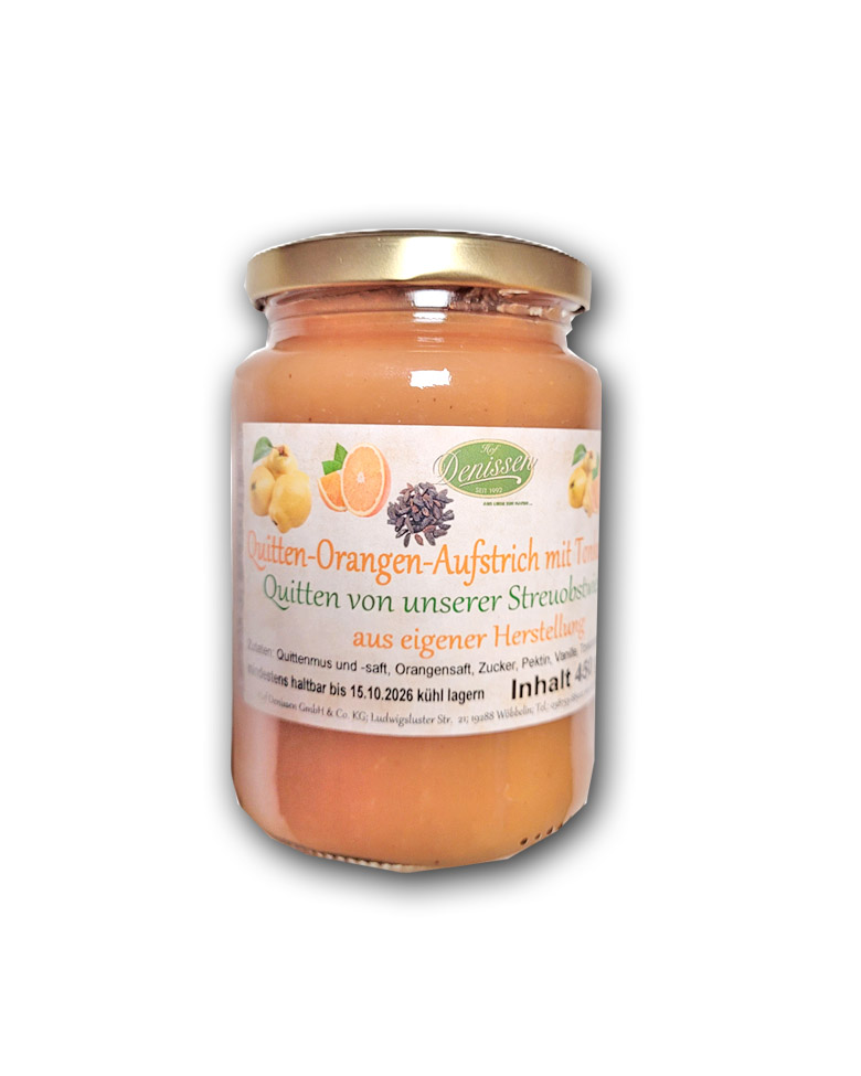 Quitten-Orangen Aufstrich mit Tonkabohne